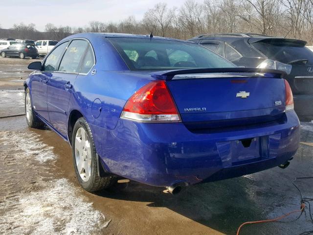 2G1WD58C169251062 - 2006 CHEVROLET IMPALA SUP Көк фото 3