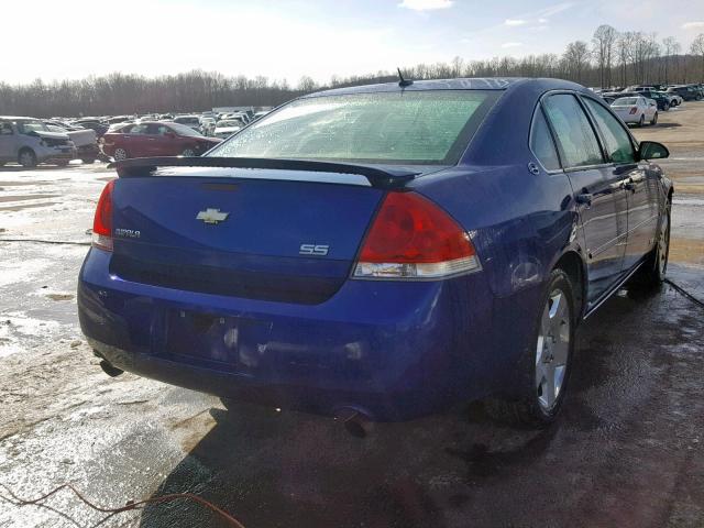 2G1WD58C169251062 - 2006 CHEVROLET IMPALA SUP Көк фото 4