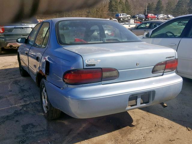 1Y1SK5362RZ050144 - 1994 CHEVROLET PRIZM BLUE photo 3