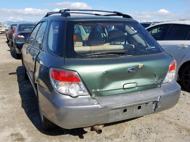 JF1GG63697H809060 - 2007 SUBARU IMPREZA OU GREEN photo 3