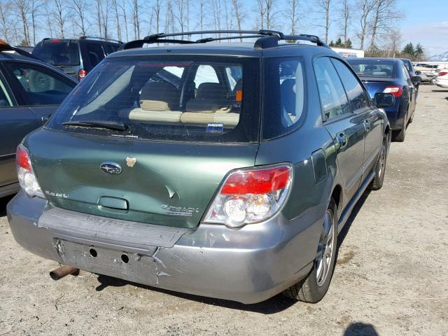 JF1GG63697H809060 - 2007 SUBARU IMPREZA OU GREEN photo 4