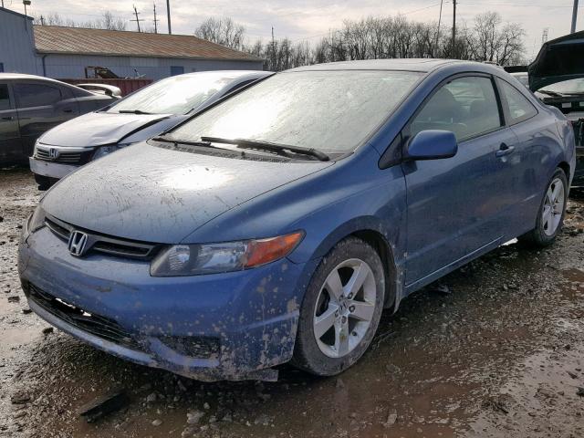 2HGFG12938H559347 - 2008 HONDA CIVIC EXL BLUE photo 2