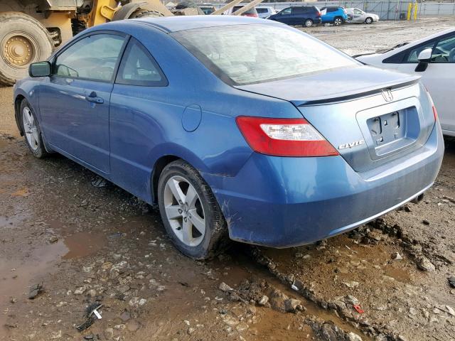 2HGFG12938H559347 - 2008 HONDA CIVIC EXL BLUE photo 3