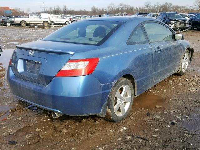 2HGFG12938H559347 - 2008 HONDA CIVIC EXL BLUE photo 4