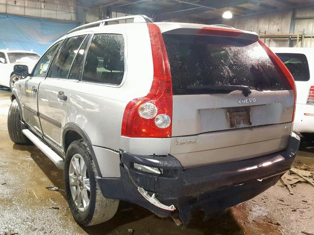 YV1CZ911751156322 - 2005 VOLVO XC90 T6 SILVER photo 3