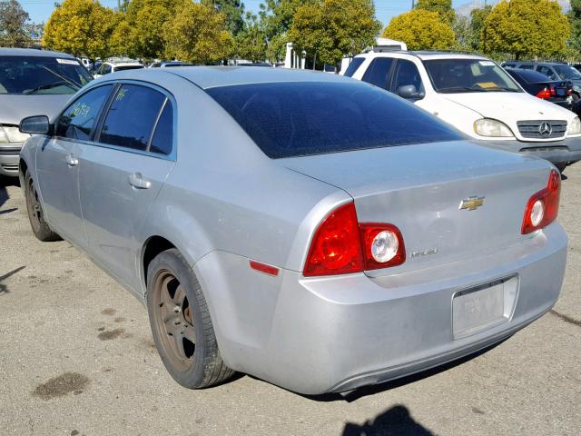 1G1ZA5EB9A4104324 - 2010 CHEVROLET MALIBU LS SILVER photo 3