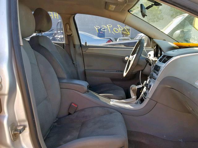 1G1ZA5EB9A4104324 - 2010 CHEVROLET MALIBU LS SILVER photo 5