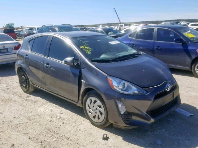 JTDKDTB36G1134893 - 2016 TOYOTA PRIUS C GRAY photo 1