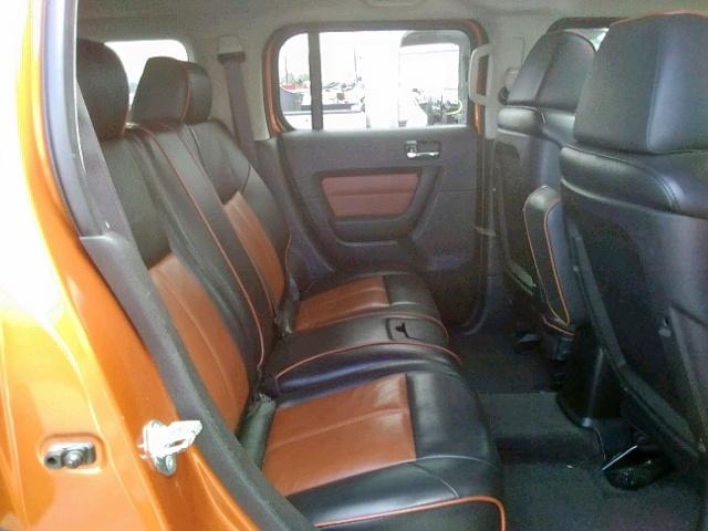 5GTDN13E178243661 - 2007 HUMMER H3 ORANGE photo 6