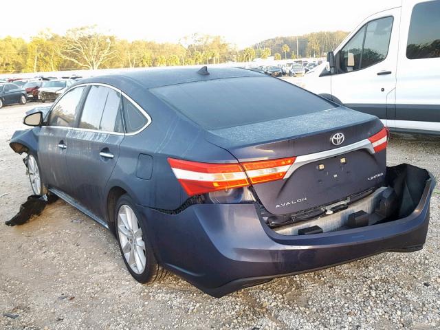 4T1BK1EB0FU191175 - 2015 TOYOTA AVALON XLE BLUE photo 3