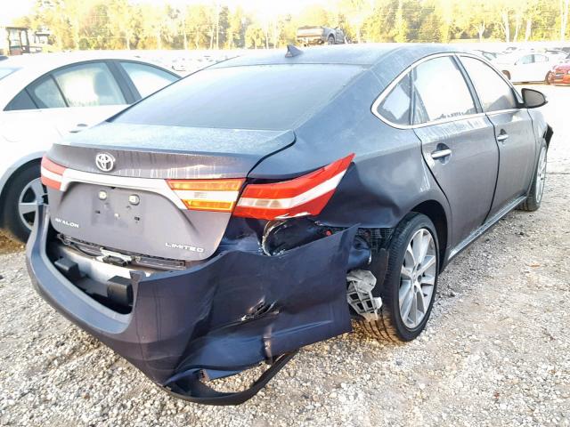 4T1BK1EB0FU191175 - 2015 TOYOTA AVALON XLE BLUE photo 4