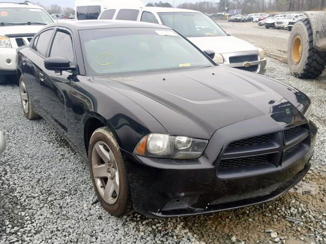 2C3CDXAT4EH220607 - 2014 DODGE CHARGER PO BLACK photo 1