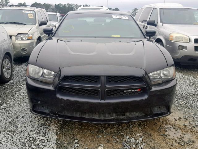 2C3CDXAT4EH220607 - 2014 DODGE CHARGER PO BLACK photo 9