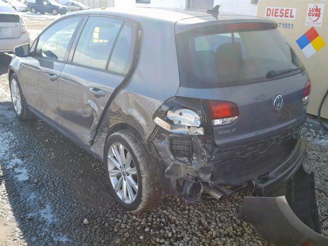 WVWDM7AJ0EW004379 - 2014 VOLKSWAGEN GOLF 灰色 照片 3