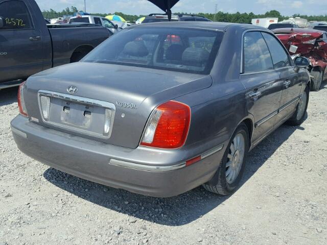 KMHFU45E64A348729 - 2004 HYUNDAI XG 350 GRAY photo 4