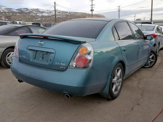 1N4BL11D62C109156 - 2002 NISSAN ALTIMA SE TEAL photo 4