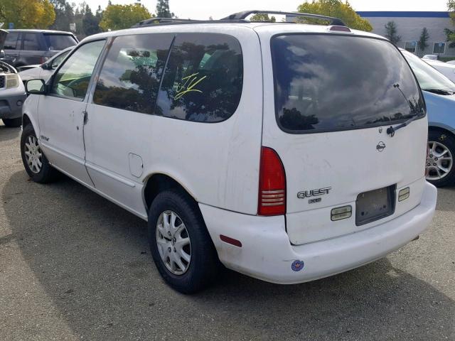 4N2DN1117WD802933 - 1998 NISSAN QUEST XE WHITE photo 3