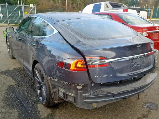 5YJSA1E27HF189068 - 2017 TESLA MODEL S Գրաֆիտ լուսանկար 3