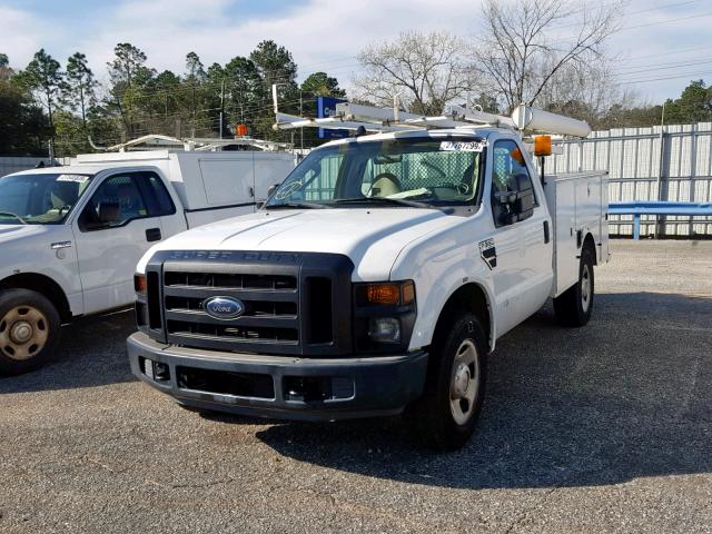 1FDWF30558EC54433 - 2008 FORD F350 SRW S WHITE photo 2