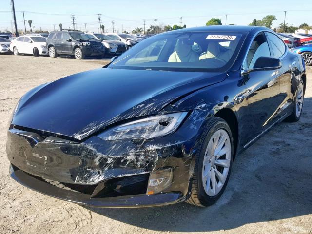 5YJSA1E19HF210493 - 2017 TESLA MODEL S BLACK photo 2