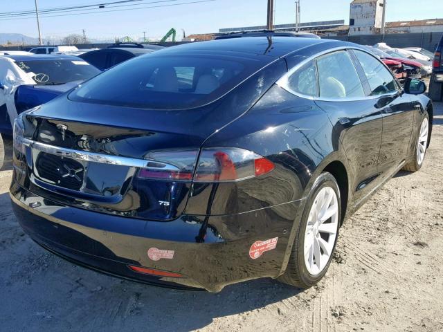 5YJSA1E19HF210493 - 2017 TESLA MODEL S BLACK photo 4