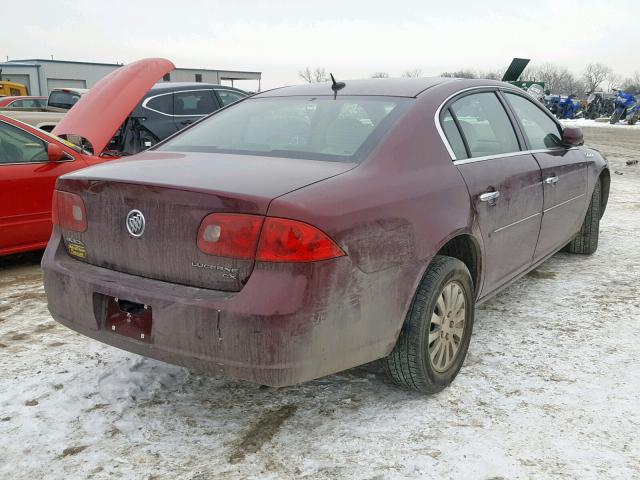 1G4HP57277U168767 - 2007 BUICK LUCERNE RED photo 4