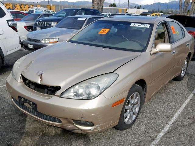 JTHBA30GX45004276 - 2004 LEXUS ES 330 BEIGE photo 2