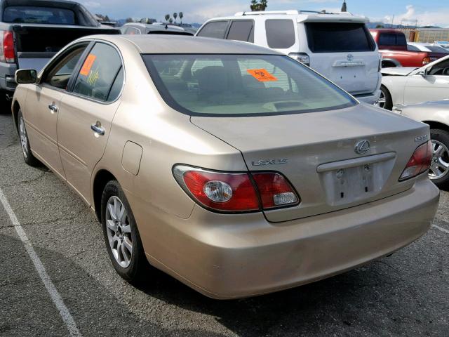 JTHBA30GX45004276 - 2004 LEXUS ES 330 BEIGE photo 3