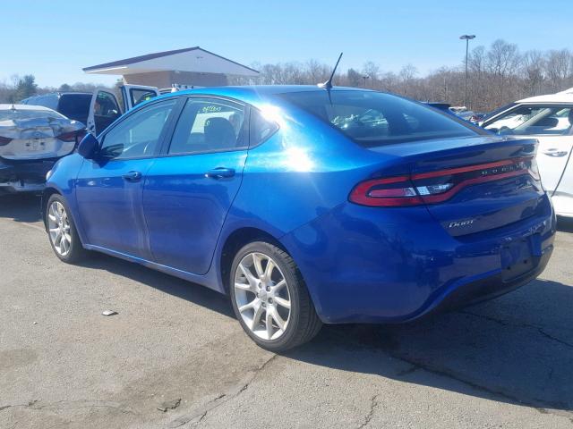 1C3CDFBA2DD136630 - 2013 DODGE DART SXT BLUE photo 3