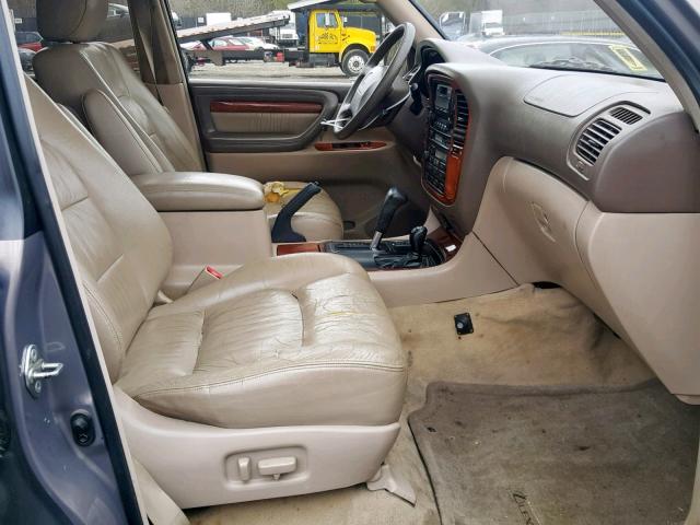 JT6HT00W0W0004273 - 1998 LEXUS LX 470 GRAY photo 5