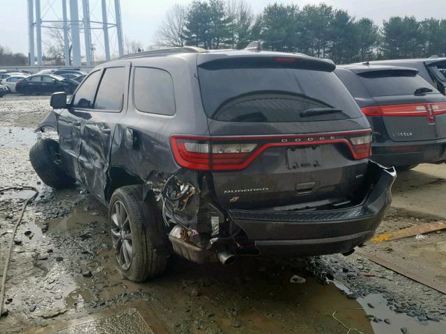 1C4RDJDG5JC262170 - 2018 DODGE DURANGO GT BLACK photo 3