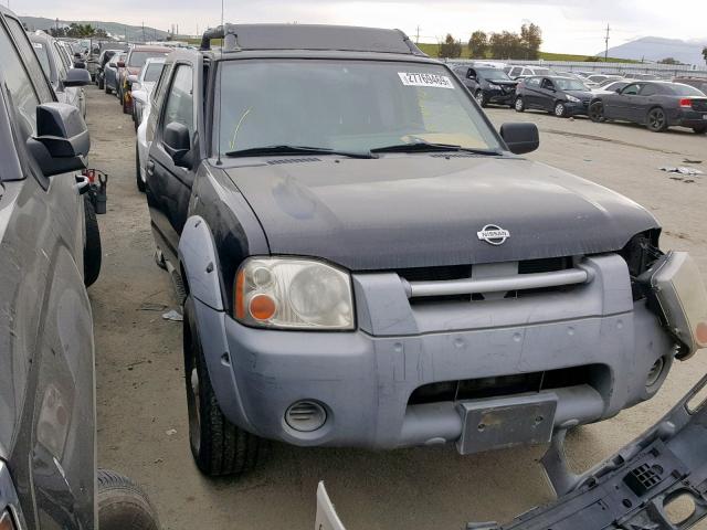 1N6ED27T01C317666 - 2001 NISSAN FRONTIER C BLACK photo 1