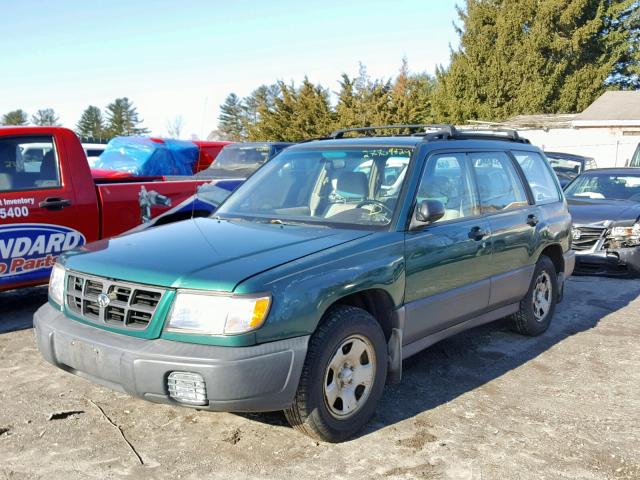 JF1SF635XXH712776 - 1999 SUBARU FORESTER L GREEN photo 2