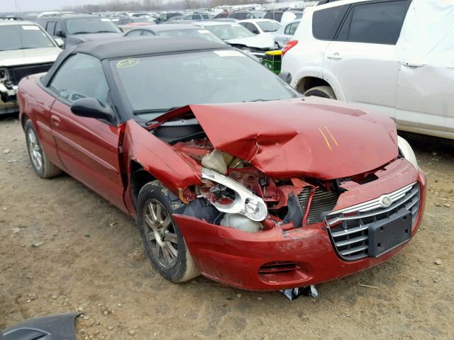 1C3EL75R35N701093 - 2005 CHRYSLER SEBRING GT MAROON photo 1