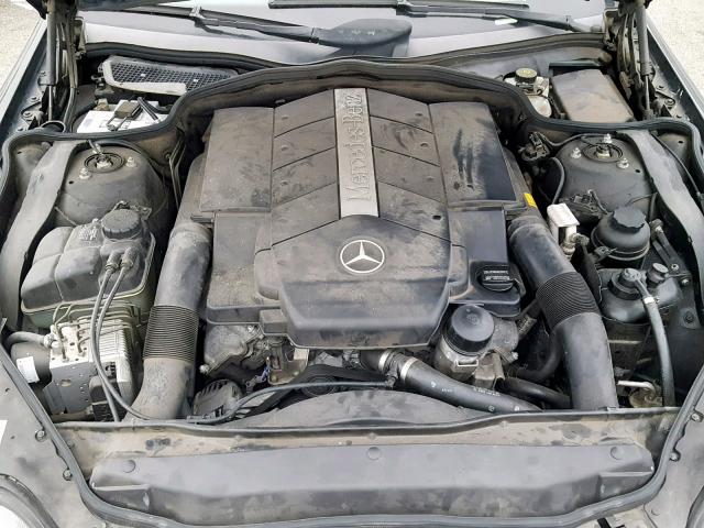 WDBSK75F93F035032 - 2003 MERCEDES-BENZ SL 500R BLACK photo 7