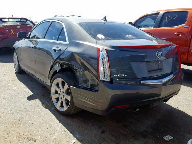 1G6AG5RX8D0136740 - 2013 CADILLAC ATS GRAY photo 3