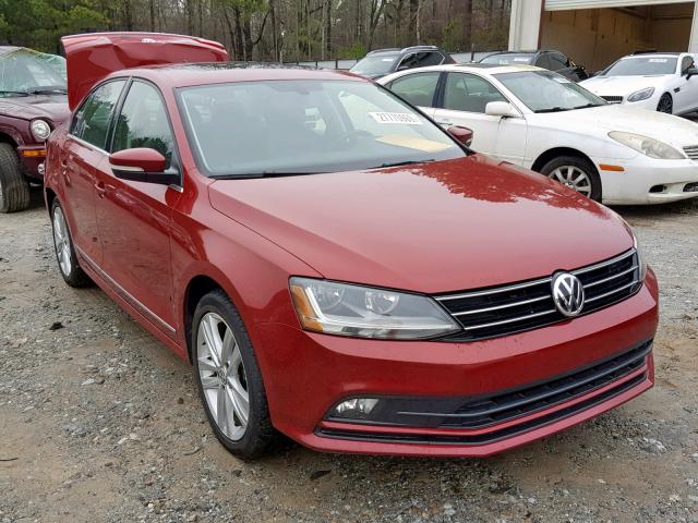 3VWL17AJ6HM212692 - 2017 VOLKSWAGEN JETTA SEL RED photo 1