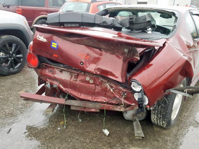 2G1WX15KX29127460 - 2002 CHEVROLET MONTE CARL ბურგუნდია ფოტო 9