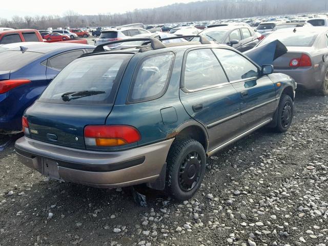 JF1GF2351SG811077 - 1995 SUBARU IMPREZA L GREEN photo 4