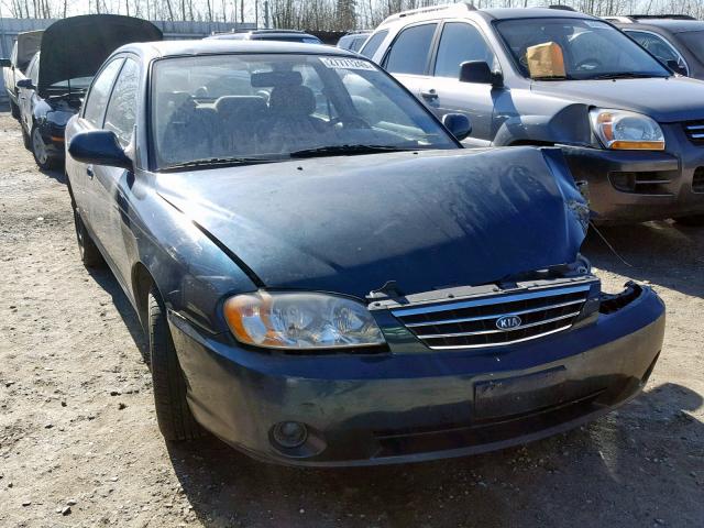 KNAFB121325206898 - 2002 KIA SPECTRA BA GREEN photo 1