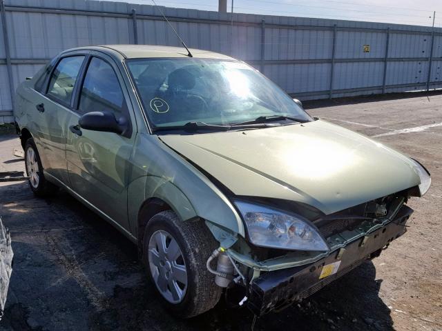 1FAHP34N87W226225 - 2007 FORD FOCUS ZX4 GREEN photo 1