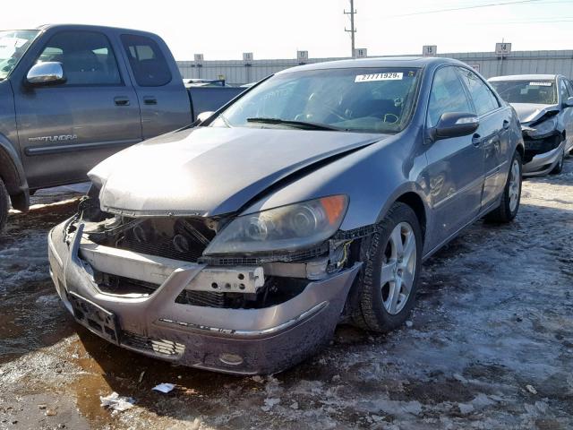 JH4KB16537C004904 - 2007 ACURA RL GRAY photo 2