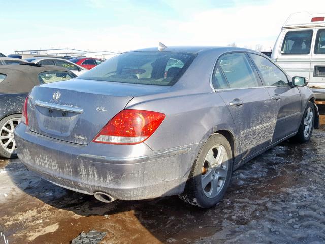 JH4KB16537C004904 - 2007 ACURA RL GRAY photo 4