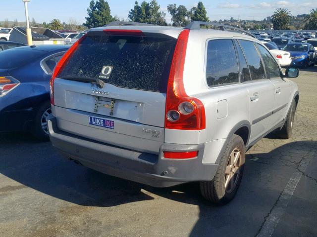 YV1CZ59H941121340 - 2004 VOLVO XC90 SILVER photo 4