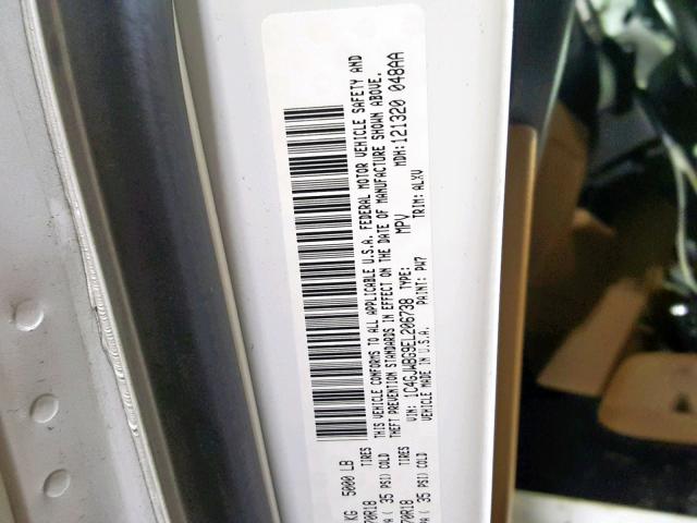 1C4GJWBG9EL206738 - 2014 JEEP WRANGLER S თეთრი ფოტო 10