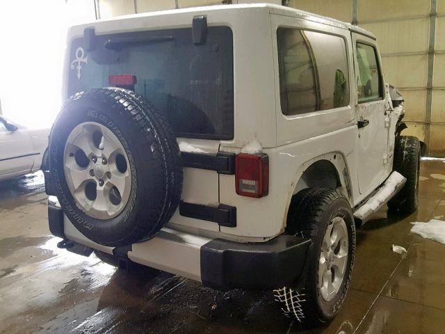 1C4GJWBG9EL206738 - 2014 JEEP WRANGLER S თეთრი ფოტო 4