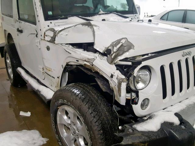 1C4GJWBG9EL206738 - 2014 JEEP WRANGLER S თეთრი ფოტო 9