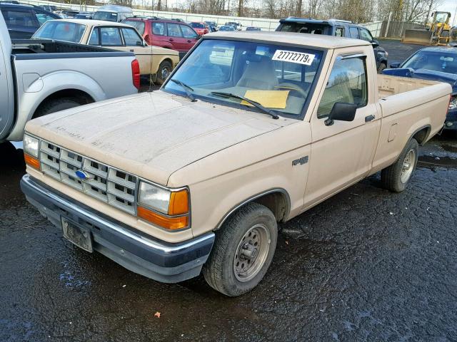 1FTCR10A7NPA27616 - 1992 FORD RANGER TAN photo 2