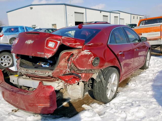 1G11H5SL3EF270189 - 2014 CHEVROLET MALIBU LTZ წითელი ფოტო 4