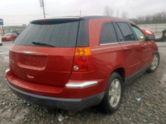 2C4GM68485R561413 - 2005 CHRYSLER PACIFICA T RED photo 4